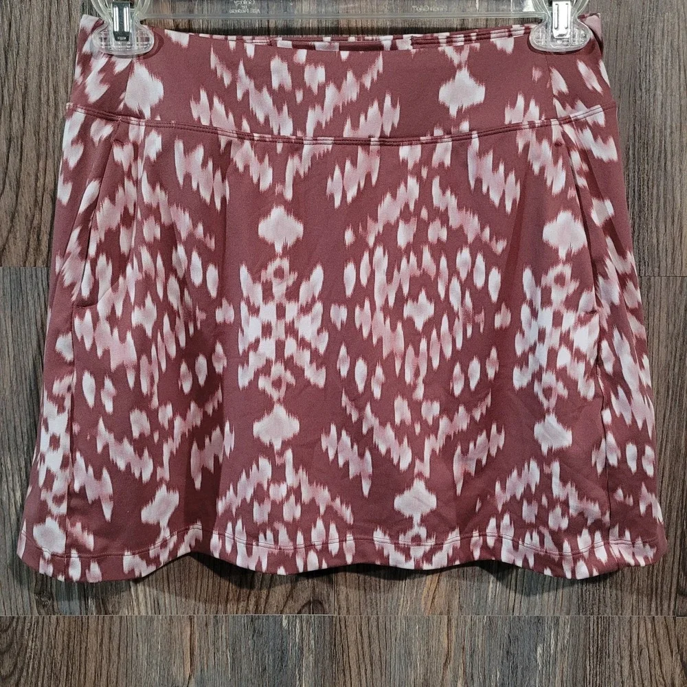 Title Nine Dream Swing Athletic Skort M Rosewood Pockets Tennis Golf Pickleball